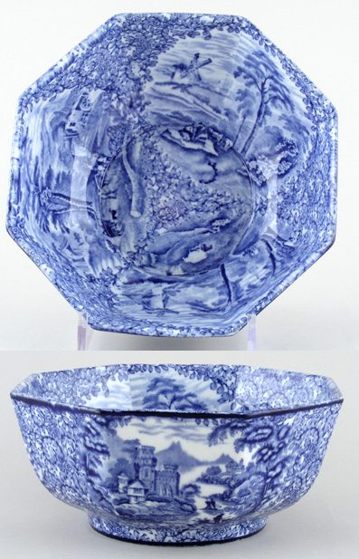 Bowl octagonal c1920s